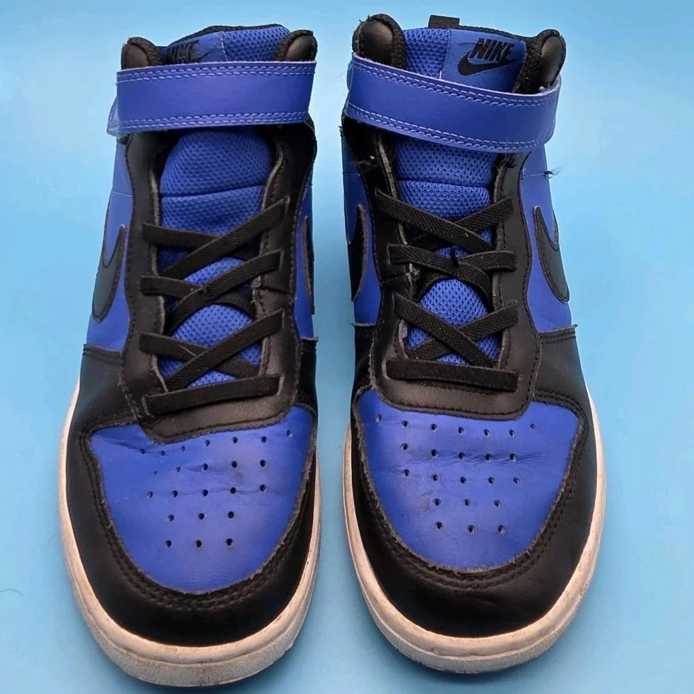 Nike Court Borough Mid 2 PSV Kids 2Y Royal Blue Black Good Basketball Shoes
